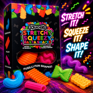 Scrunchems Stretchy Squeezy Pasta Shapes